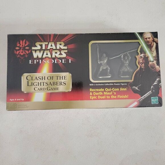 NEW Star Wars Episode I Clash of the Lightsabers Card Game Action Figure Hasbro - Picture 1 of 7